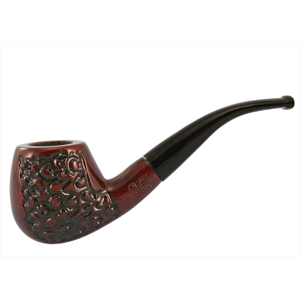 Shire Pipes The True Scotsman _ Engraved Bent Brandy Smoking Pipe